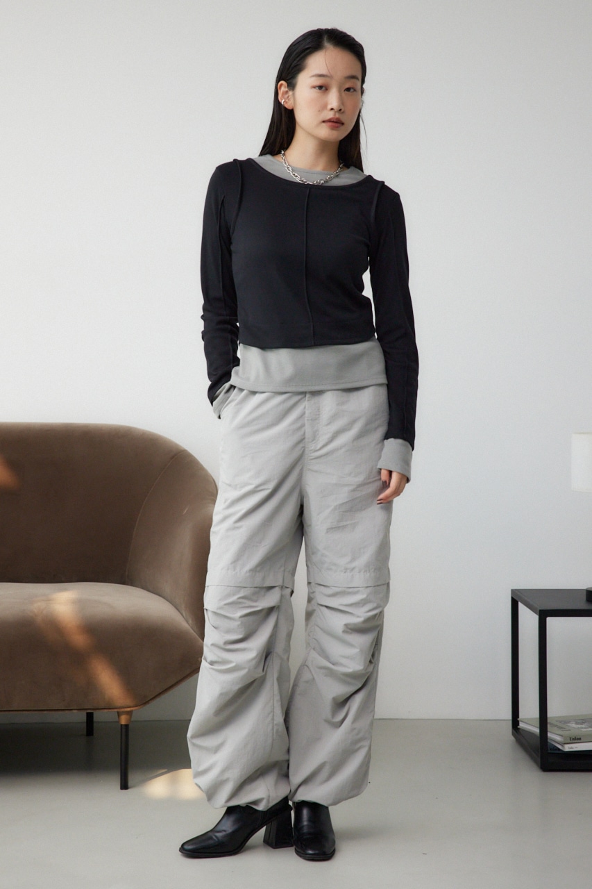 AZUL BY MOUSSY | ドロストリングパラシュートパンツ (パンツ ) |SHEL