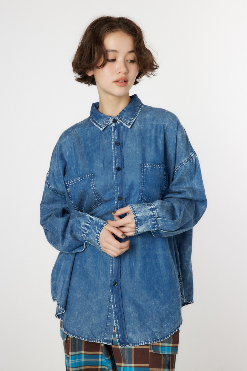 RODEO CROWNS WIDE BOWL | CHEMICAL WASH シャツ (シャツ・ブラウス