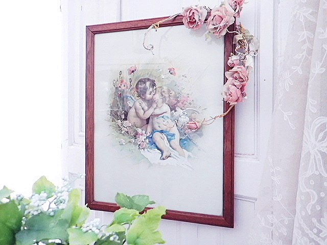 アンティーク絵画 天使 アンティーク絵画 天使｜絵画 0003 絵画 天使の