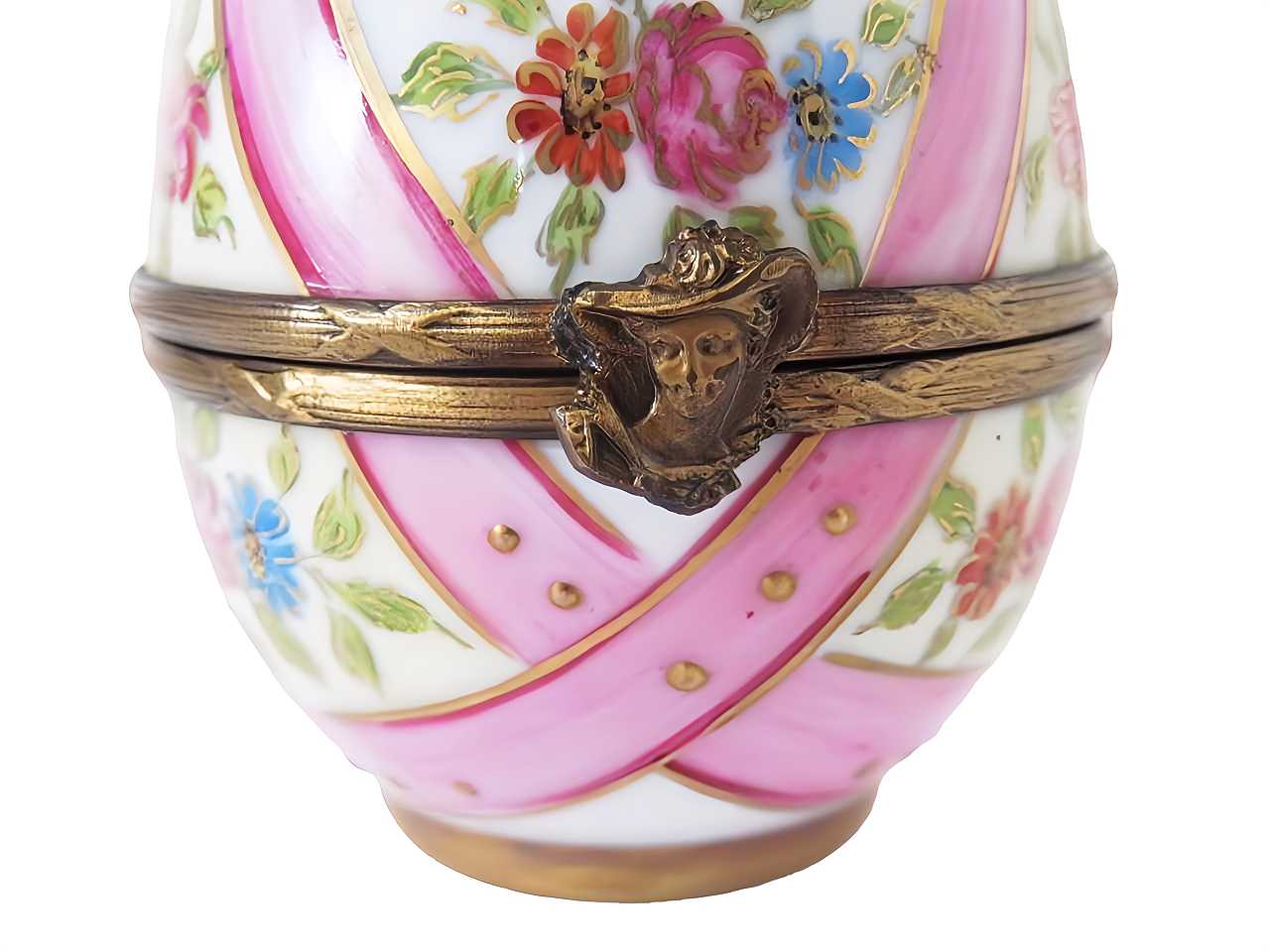 金彩 薔薇花紋 リモージュボックス（B) - 薔薇と天使のアンティーク