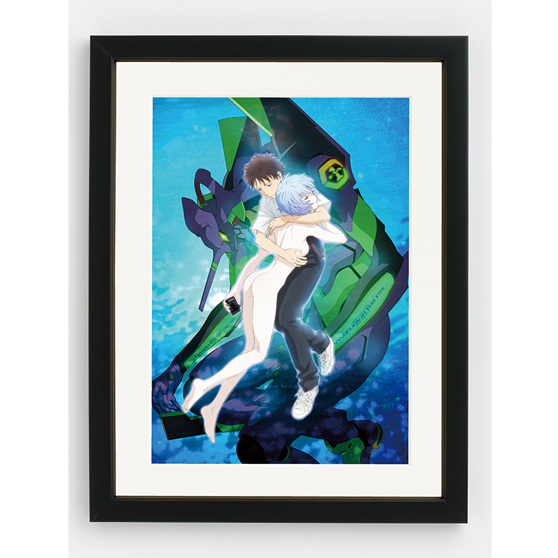 エヴァンゲリオンイラスト展II】松原秀典複製原画M:シンジ＆レイS33