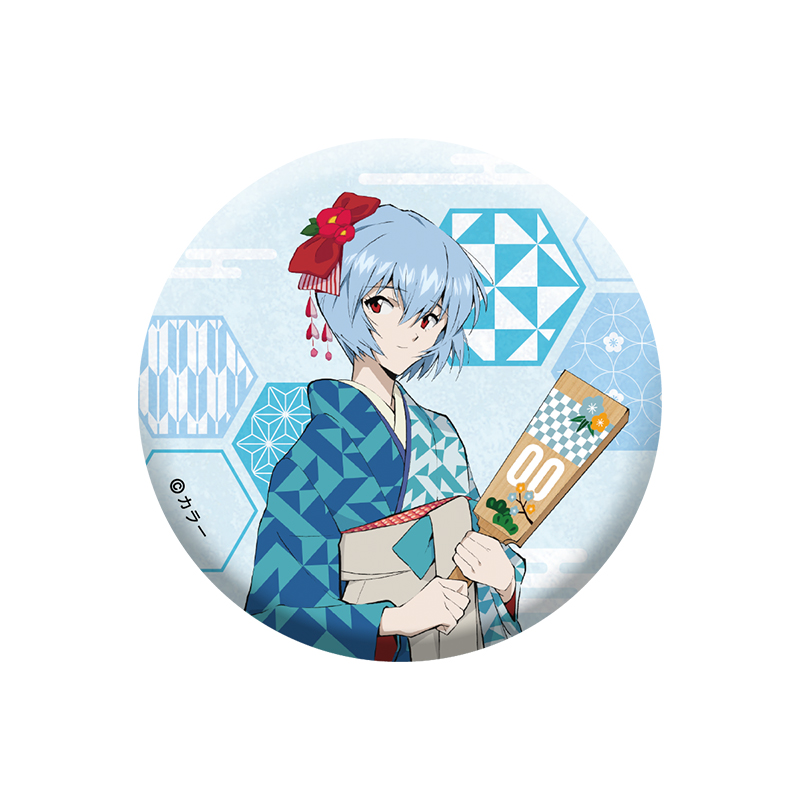 EVA STOREオリジナル 【晴れ着と羽子板】缶バッジ（5個）セット