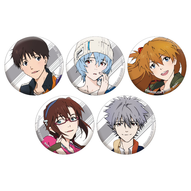 エヴァンゲリオン ミルクスタンド 缶バッジ 綾波レイ