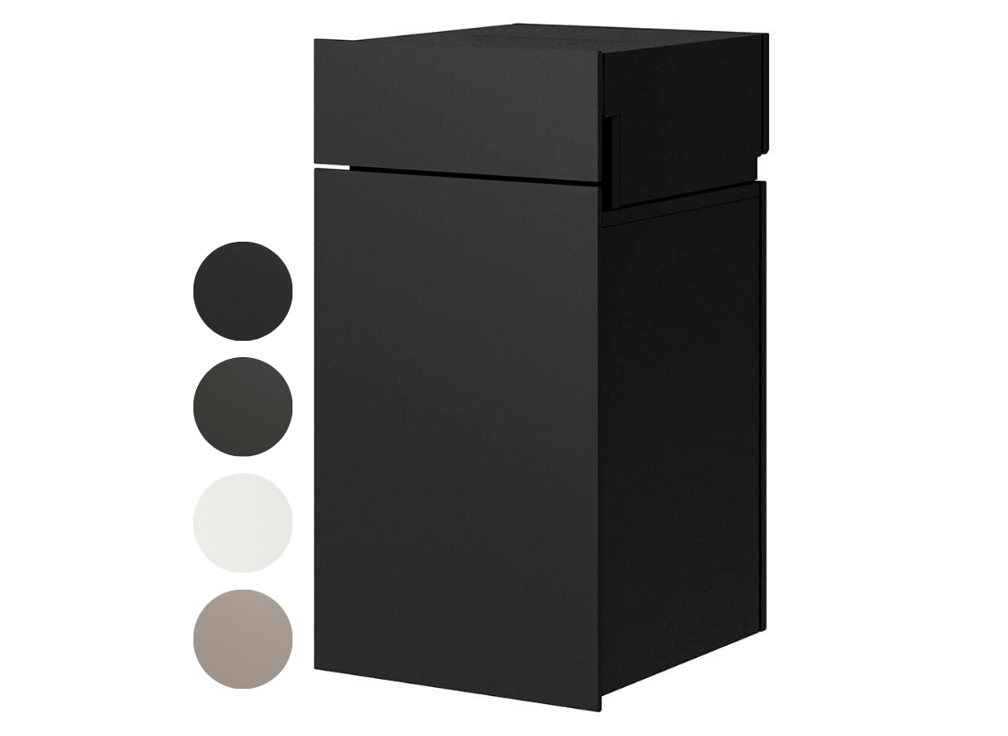 LIXIL】ボックスセットKN 前入れ後取り出し ポスト錠付き（アルミ