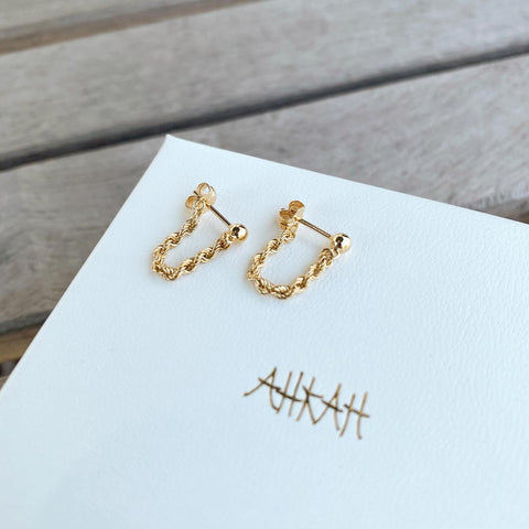 フレンチロープ ピアス｜正規販売店のアイアイイスズ