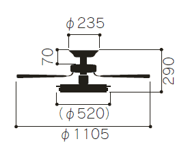 東芝製シーリングファンライト【TAB040】【生産終了品】｜<公式
