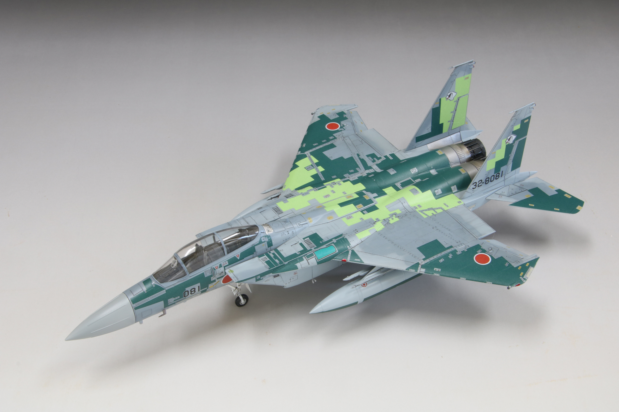 1/72航空自衛隊F-15DJアグレッサー[デジタル迷彩 緑]_ファインモールド