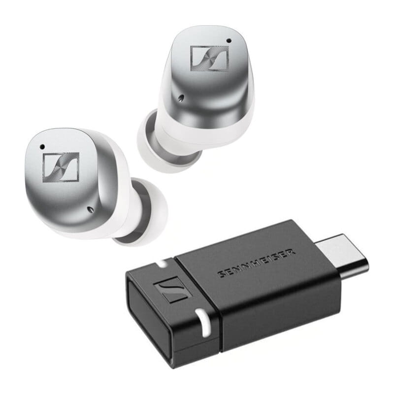 SENNHEISER MOMENTUM True Wireless 4 [MTW4 White Silver] + BTD 600