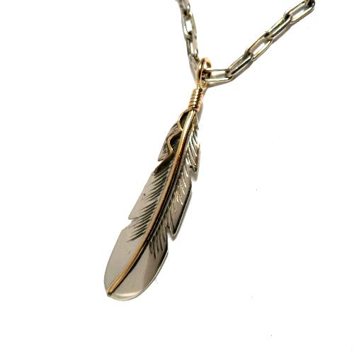 インディアンジュエリー・フェザーペンダント 羽型ペンダント