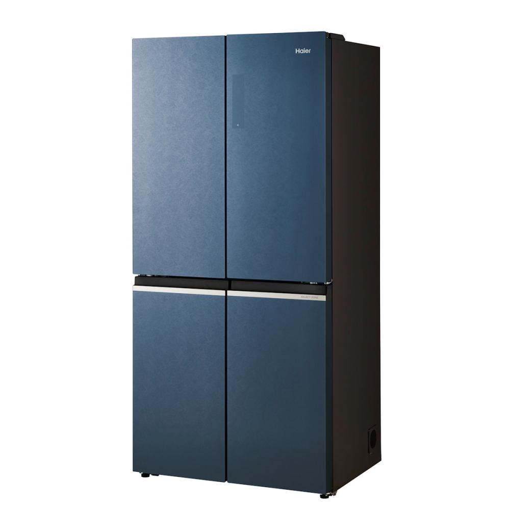 ハイアール 4ドア冷蔵庫 470L ブルーイッシュグレー JR