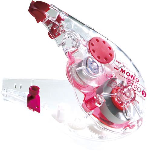 モノエル 修正テープ クリア/レッド モノエル 修正テープ クリア/レッド