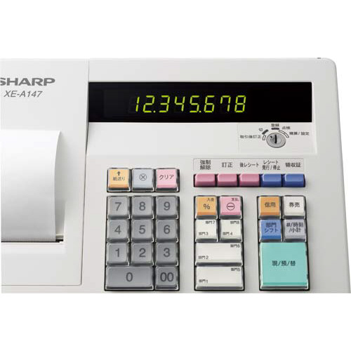 SHARP XE-A147 レジスタ 9V