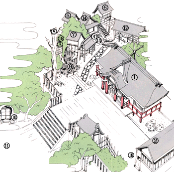 淡嶋神社ご案内図