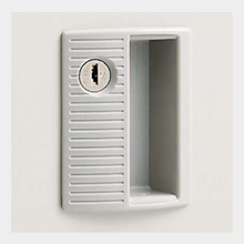 4574FZ-Z13 カギ付き 4人用ロッカー ライトスモーク｜オフィス家具R