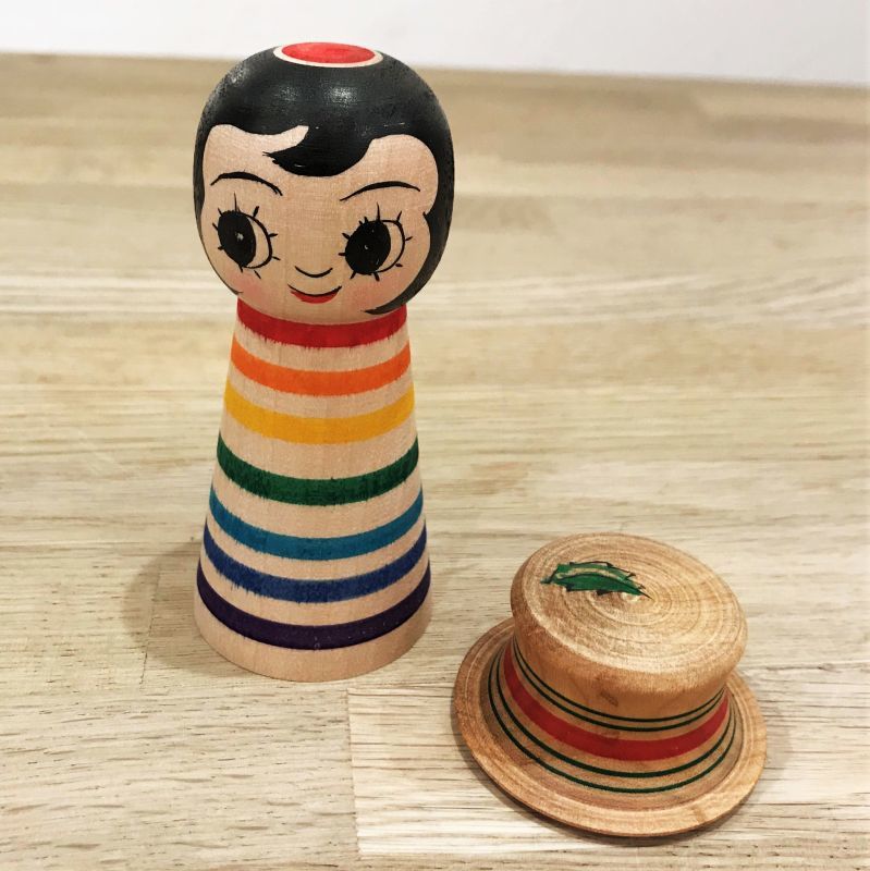 山谷レイ工人の津軽こけし