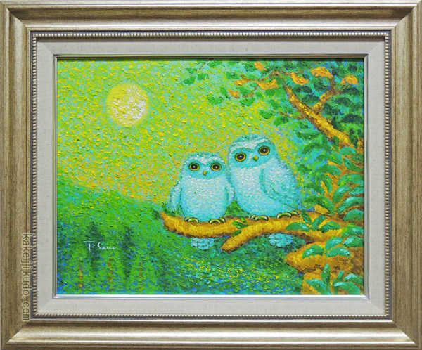 コスモス 風景画 painterTMK真筆 花風景画 肉筆 花絵画 油絵 コスモス