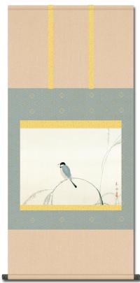 即納品】速水御舟 文鳥（名画複製画） 尺五 特別価格 日本製 大観 玉堂