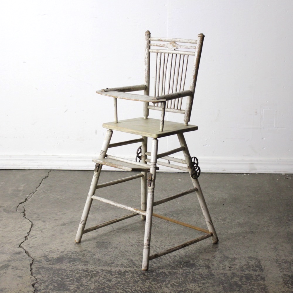 イギリス アンティーク ビーチ フォールディング ドールチェア | キヤ