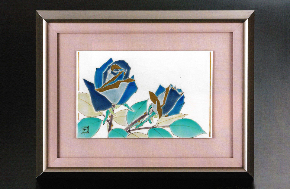 JAPAN】九谷焼 作家作品 谷敷正人 雅彩双鶴紋 香炉 JAPAN】九谷焼 作家