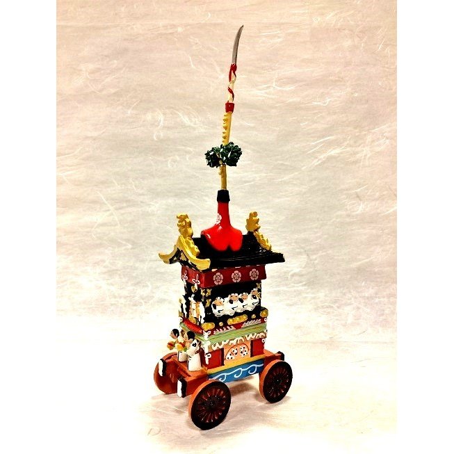 ☆日本伝統の美 京都祇園祭 「長刀鉾」キット 白木、金属、布などで精密