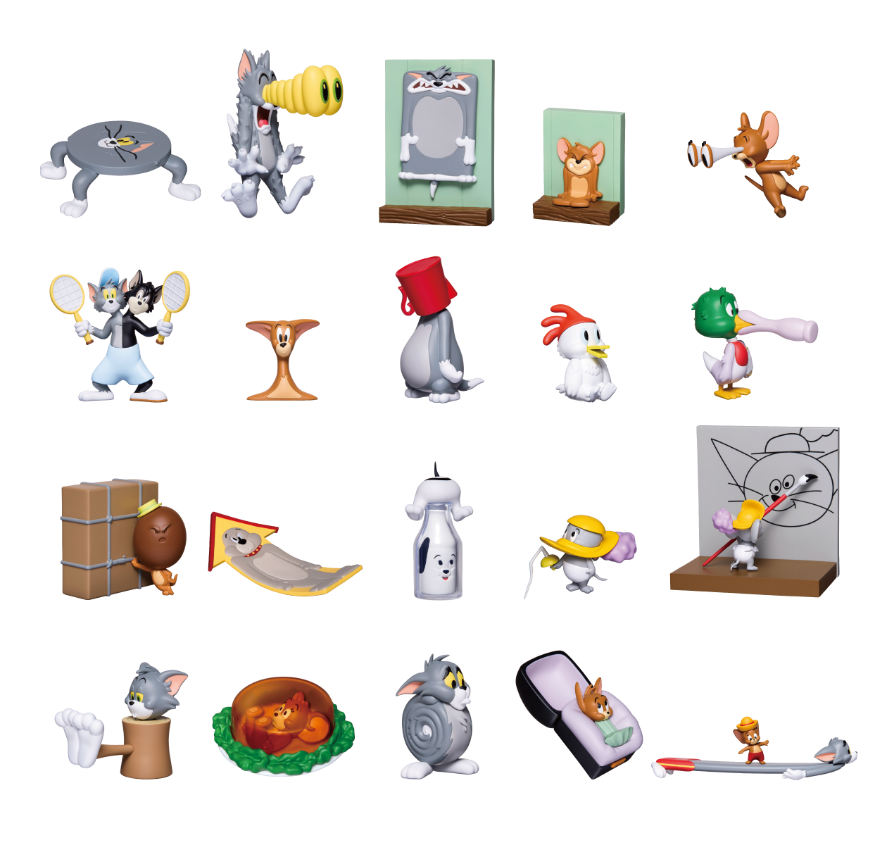 k*k様 トムとジェリー ハッピーくじ FUNNY ART フィギュア 20個セ