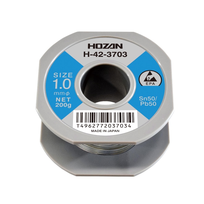 HS-341 ハンダ（Sn-0.3Ag） 0.3mmφ・100g【HOZAN】 ホーザン株式会社