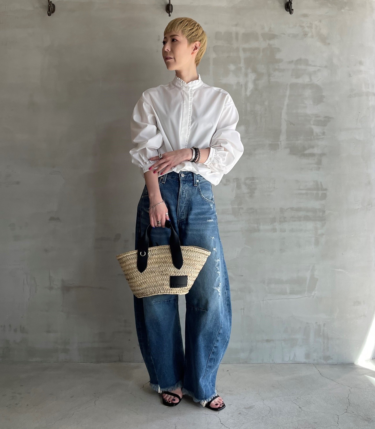 専用⭐︎キャピタル オリーブ サルエルパンツ フリンジ裾