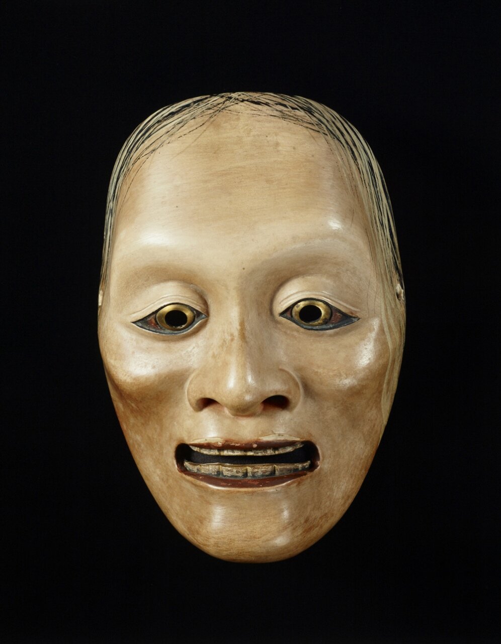 能面 能面 時代 小面 能面 能楽 木彫 『姥 (角之坊)』日本舞踊 狂言 伝統