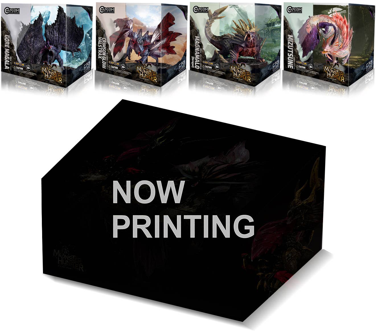 CAPCOM FIGURE BUILDER CUBE MONSTER HUNTER 4 Figure Set Box (Gore