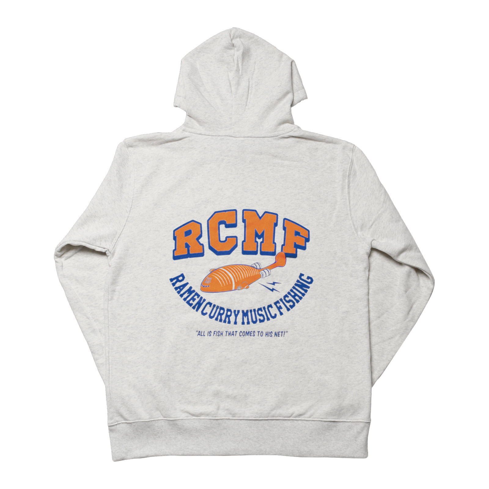 RCMFパーカー グレー ラーメンカレーミュージックフィッシング