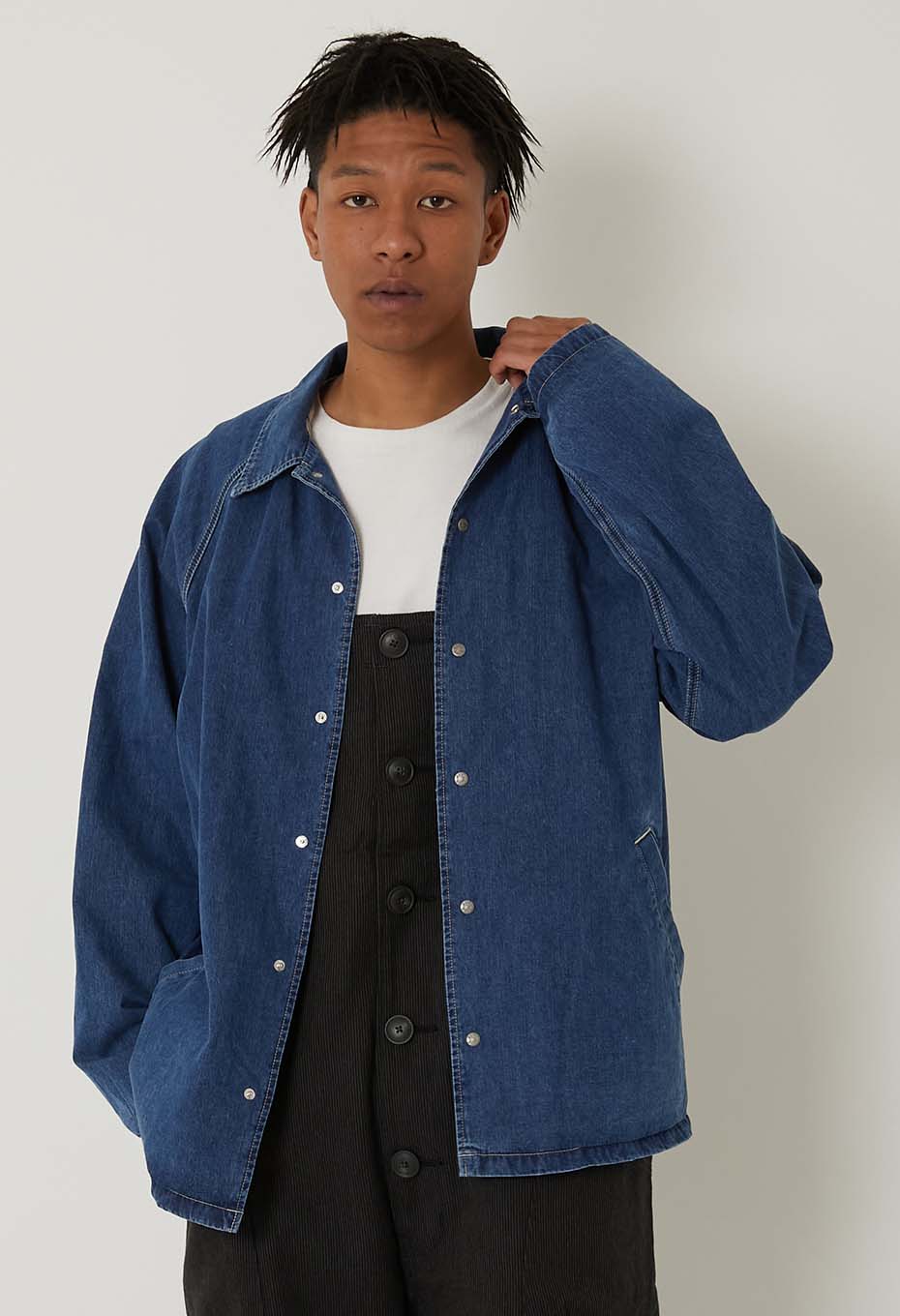 MAN WITH A MISSION デニム風コーチジャケット Lサイズ MAN WITH A