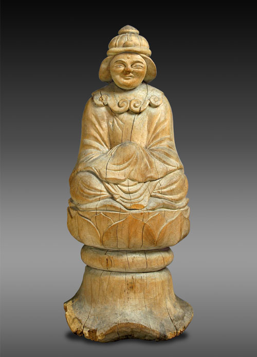 有形文化財（彫刻） 木喰行道作『勝軍地蔵尊坐像』 / 日向市文化財