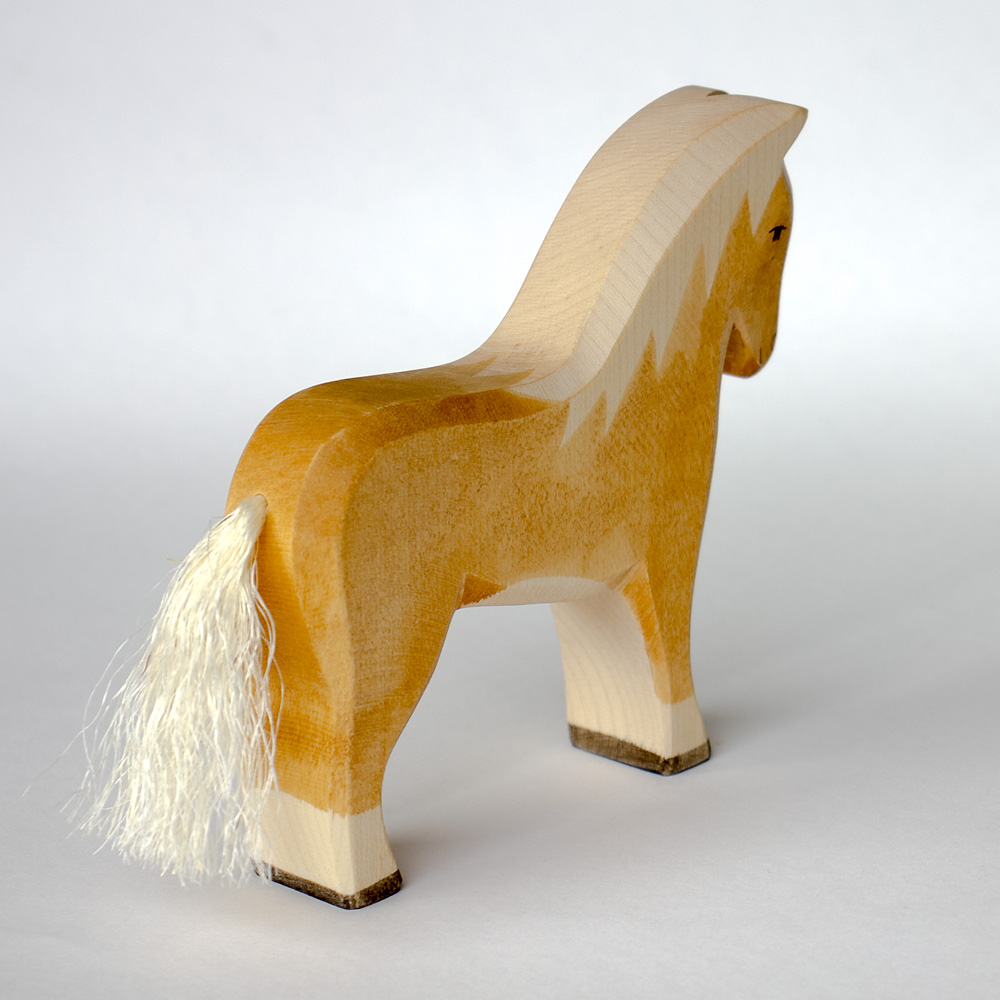 オストハイマー ポニー 赤い手綱の馬 木製ostheimer ドイツ製家族と