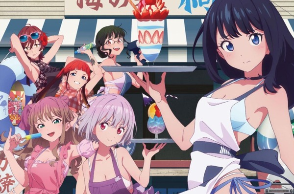 太ももを露わにした六花たちが、“海の家バイト”！「グリッドマン