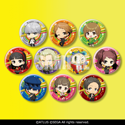 ペルソナ4 グラフアート 缶バッジ 足立透 ペルソナ】足立透 セガコラボ