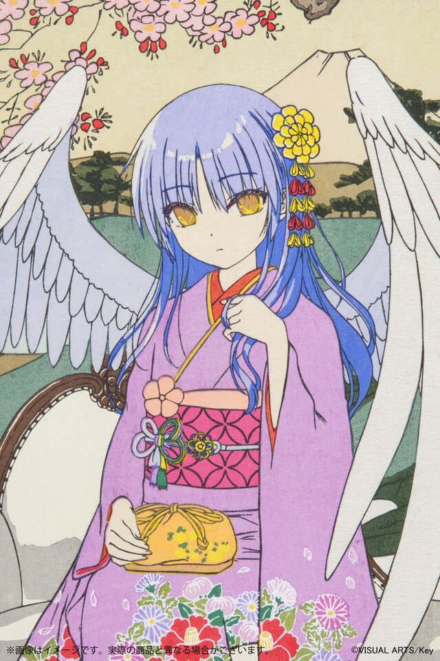 Angel Beats! 天使 ウェディングデスクマット 立華かなで Angel Beats