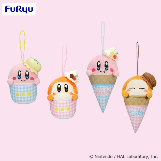 浮き輪にのってプカプカ…夏らしい『星のカービィ』新作ぬいぐるみ2種が