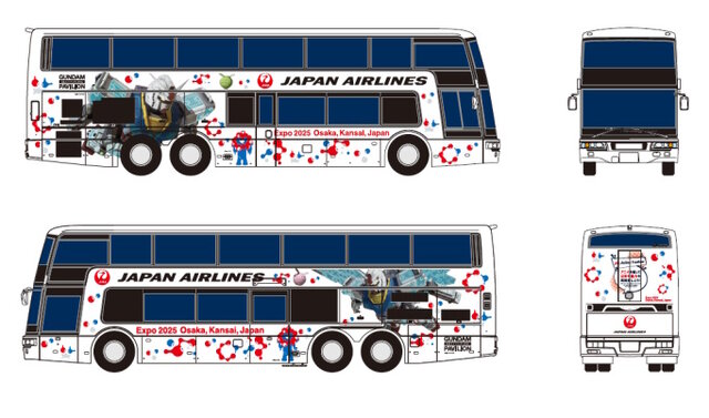 JAL 万博限定コラボ RX-78F00/E GUNDAM 2点セット 大阪・関西万博の
