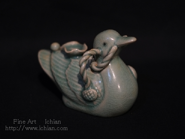 青磁 鴨形水滴高麗時代12世紀 :: ichian