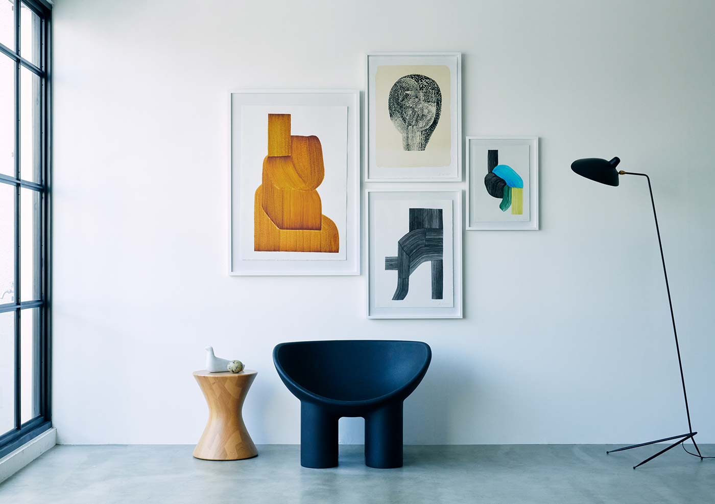 ロナンブルレック ドローイング24 フレーム付き ロナンブルレック