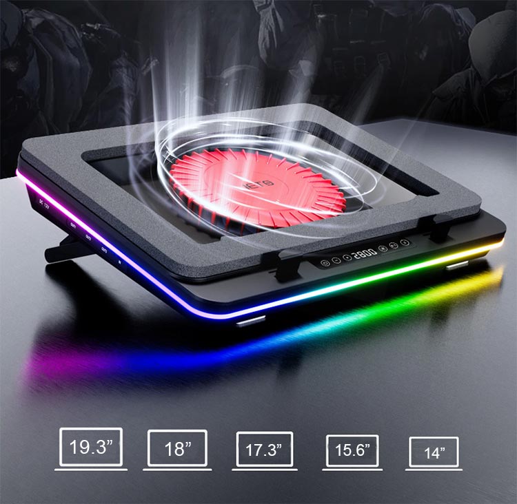 GT600 ゲーミング ノートパソコン 冷却パッド 5.5 インチ 巨大ターボ