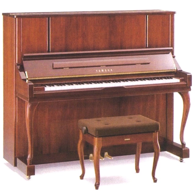 YAMAHA W106B アップライトピアノ マボガニー ベンチ付き 世界最大級の