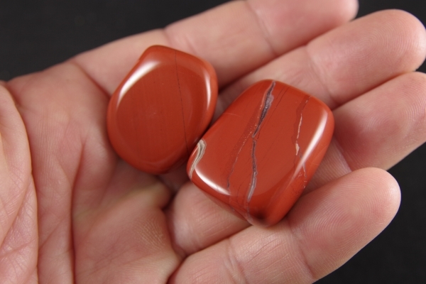 レッドジャスパー原石磨き 2個セット40g 天然石専門店名取貴石