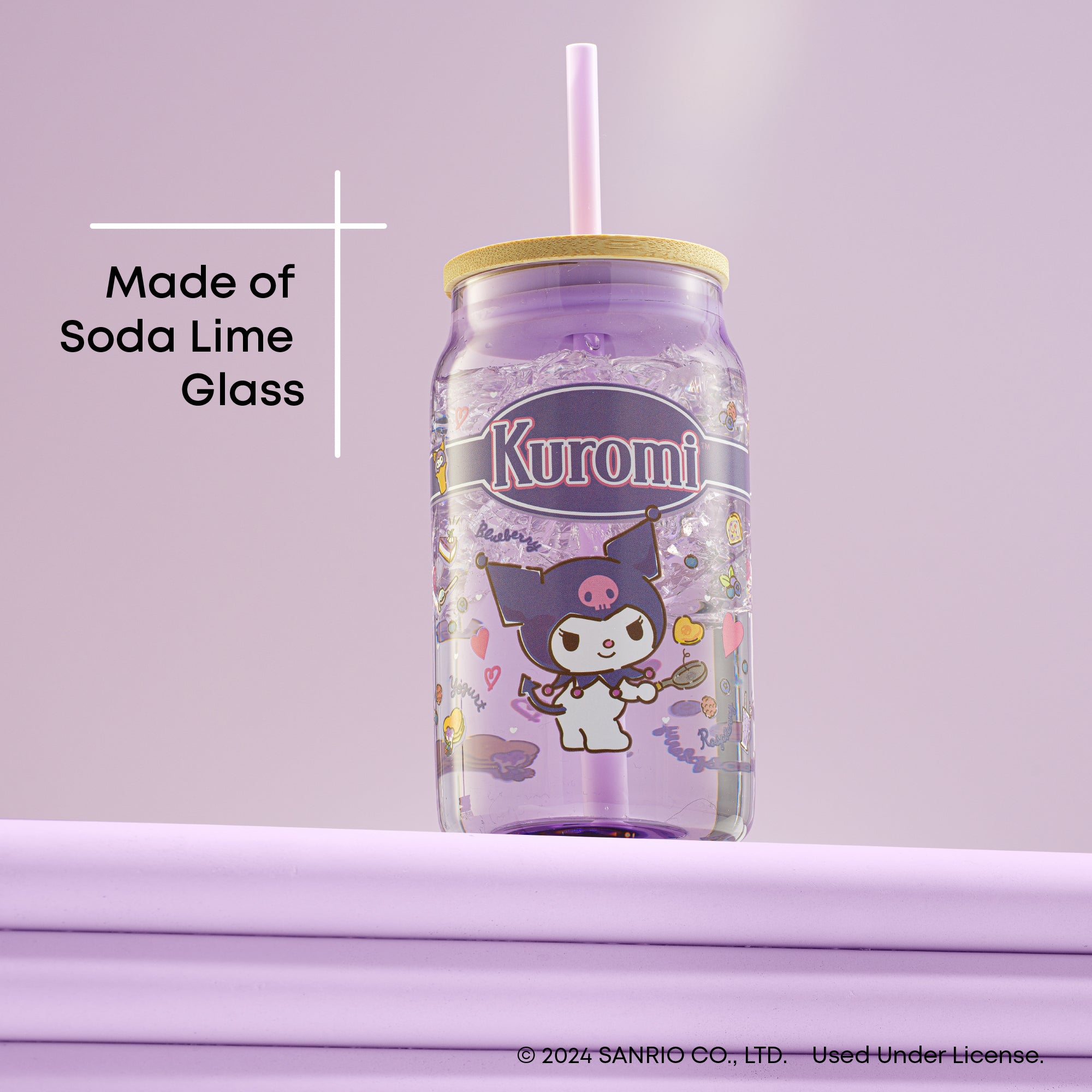 Hello Kitty® and Friends Favorite Flavor Kuromi Glass Tumbler