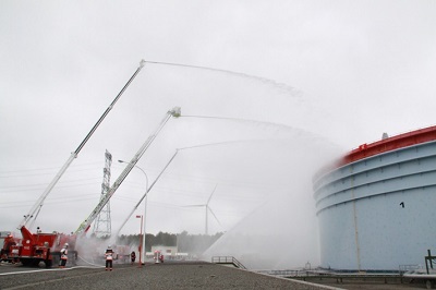 むつ小川原国家石油備蓄基地における陸上防災訓練の実施について
