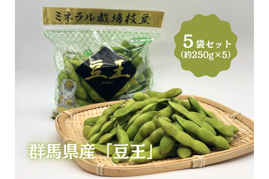 枝豆【豆王】5袋セット: 新鮮ぐんまみのり館|【JAタウン】産地直送