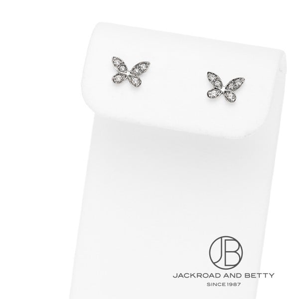 パヴェ バタフライ ダイヤモンド プティ スタッド イヤリング[RGE1563