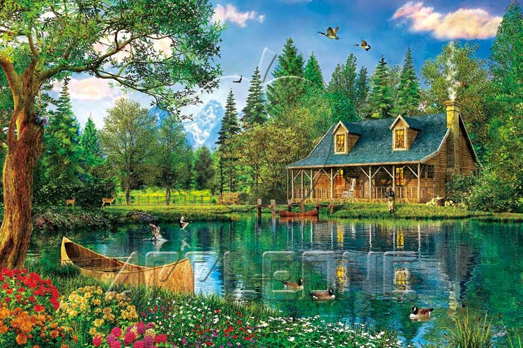 新品＆レア】ジグソーパズル赤毛のアン きらめきの湖 1000ピ-ス 人気柄