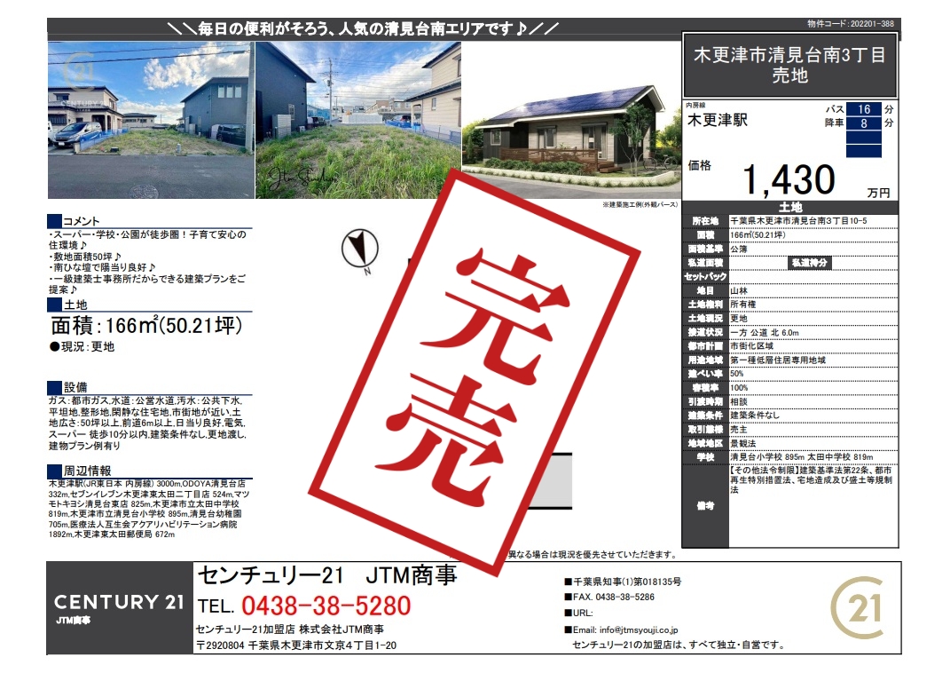 インフォメーション | 木更津市の注文住宅ならセンチュリー21JTM商事へ