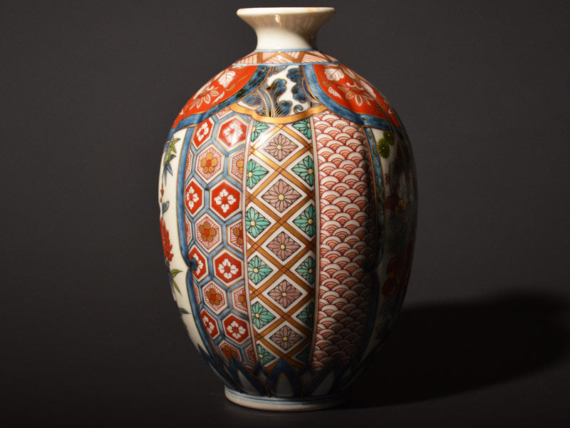 時代 青木木米 呉州赤絵龍図花入（底に銘） 木箱付 東Y7-0402☆2F 時代